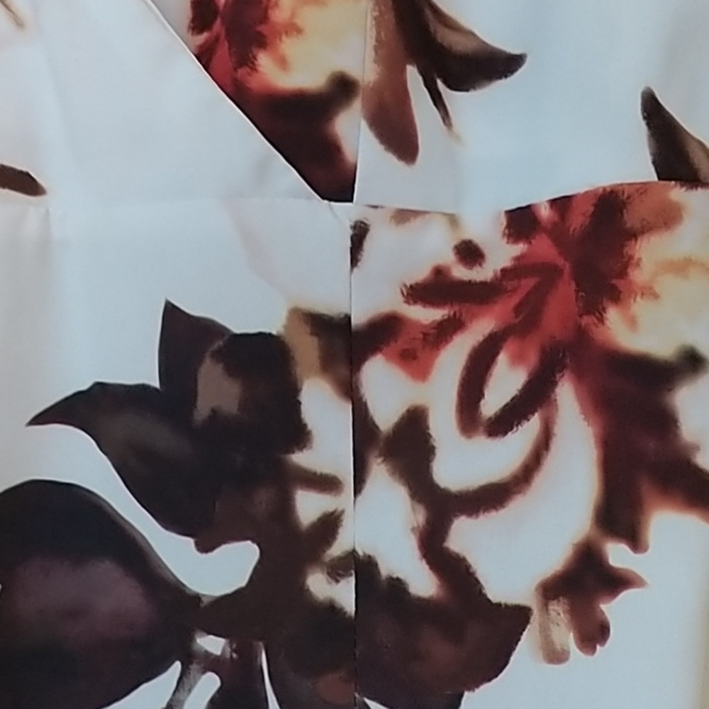 White Floral High Low Fit & Flare Maxi Dress XL - Picture 5 of 11